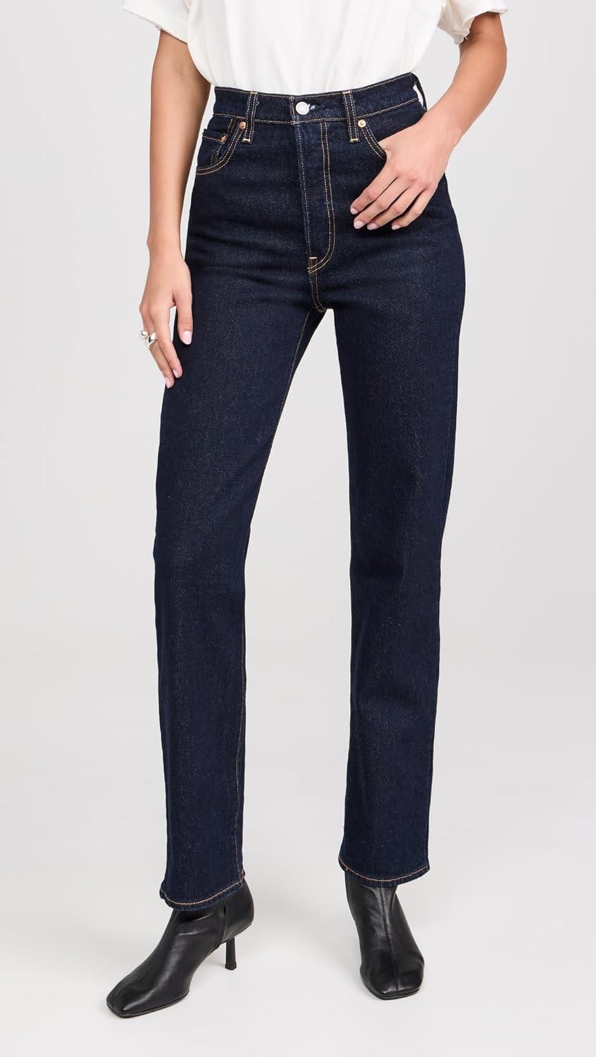 image:imageLevis Womens Ribcage Full Length JeansSmall Course