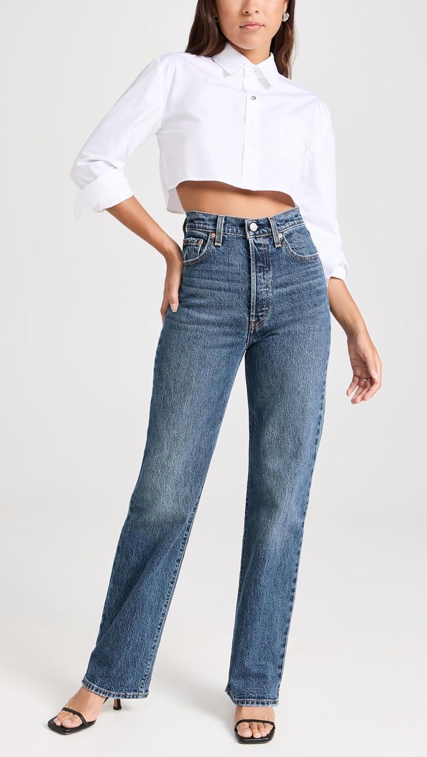 image:imageLevis Womens Ribcage Full Length JeansValley View