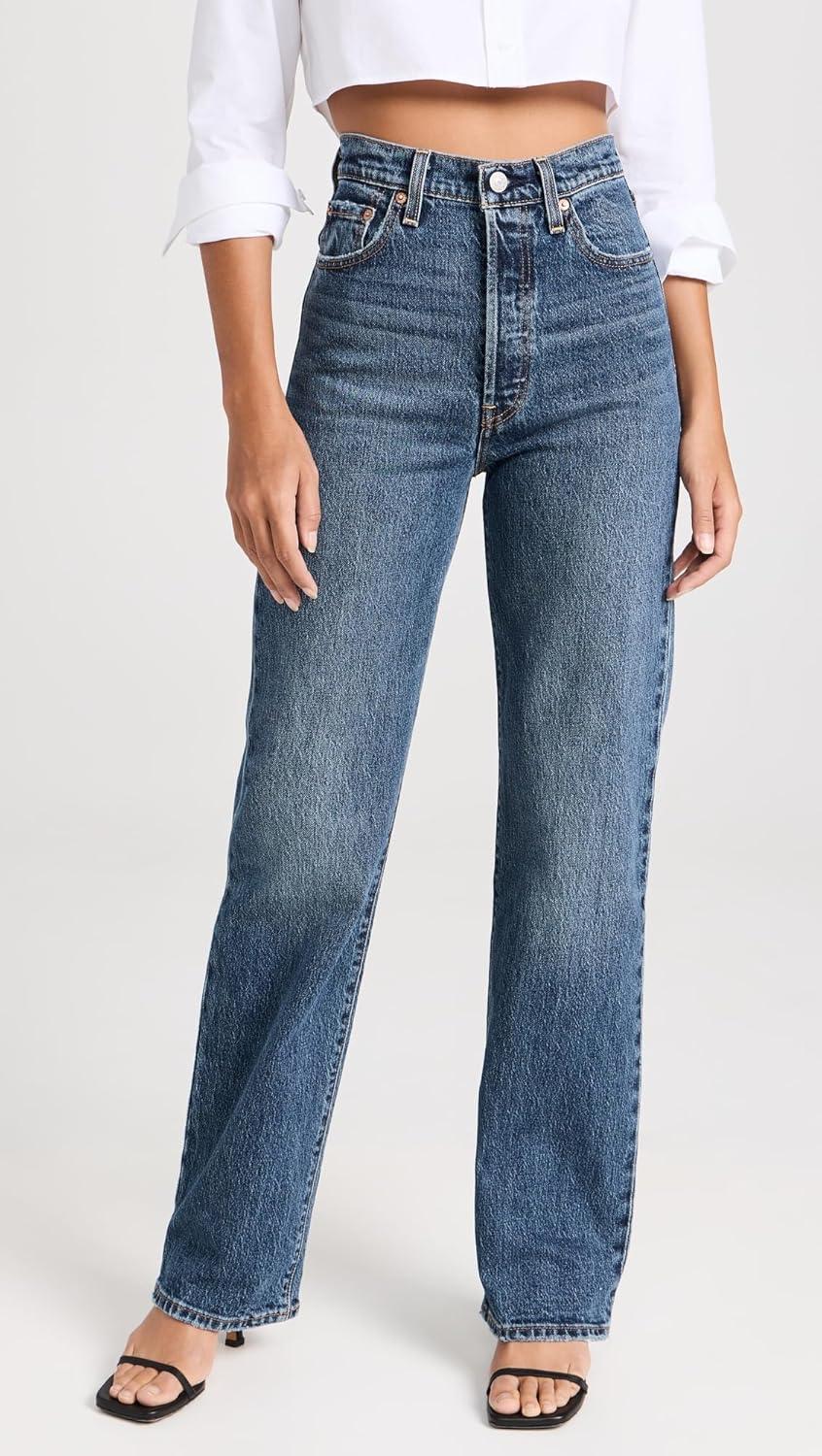 image:imageLevis Womens Ribcage Full Length JeansValley View