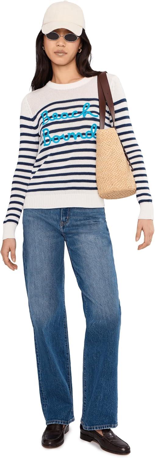 image:imageLilly Pulitzer Womens Kelsa SweaterCoconut Beach Bound Embroidery