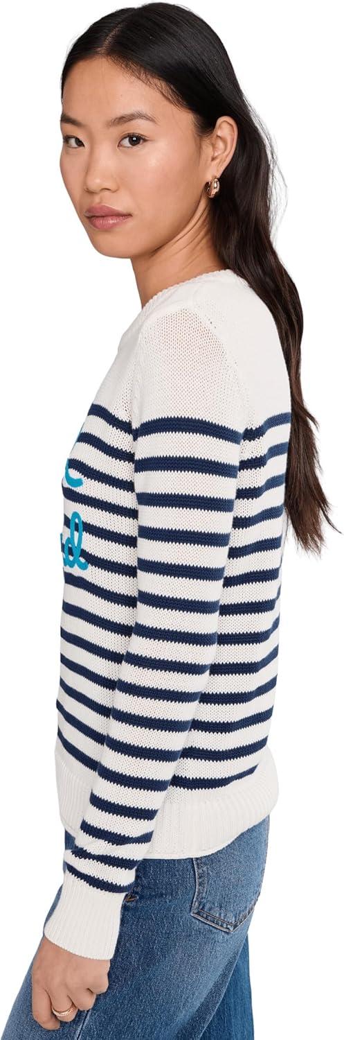 image:imageLilly Pulitzer Womens Kelsa SweaterCoconut Beach Bound Embroidery