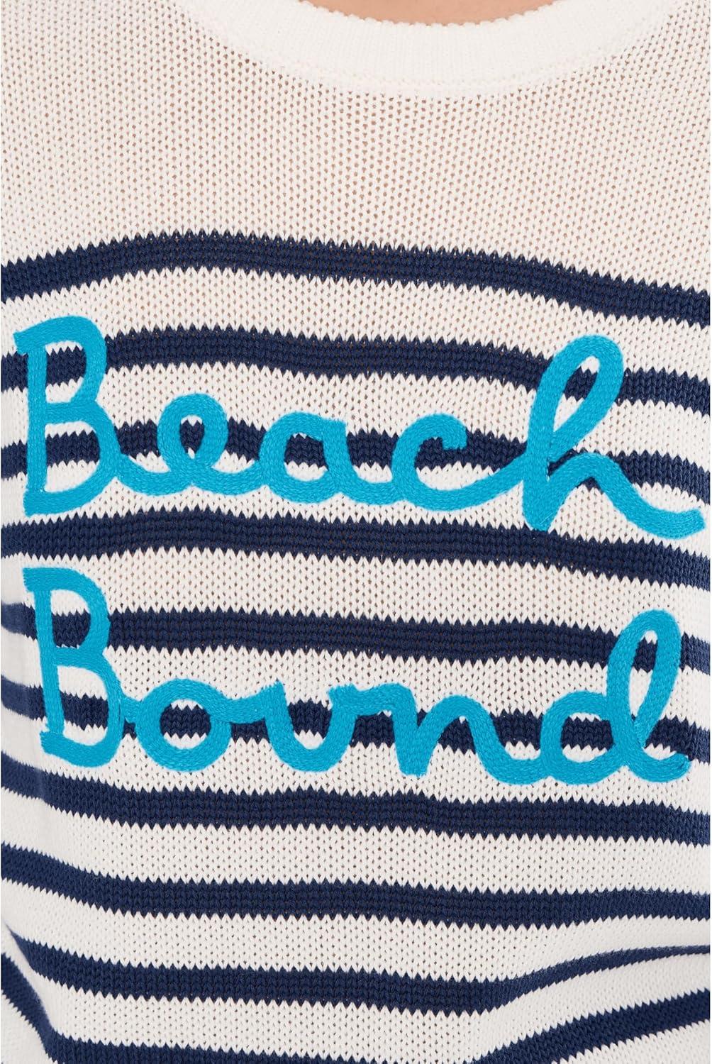 image:imageLilly Pulitzer Womens Kelsa SweaterCoconut Beach Bound Embroidery