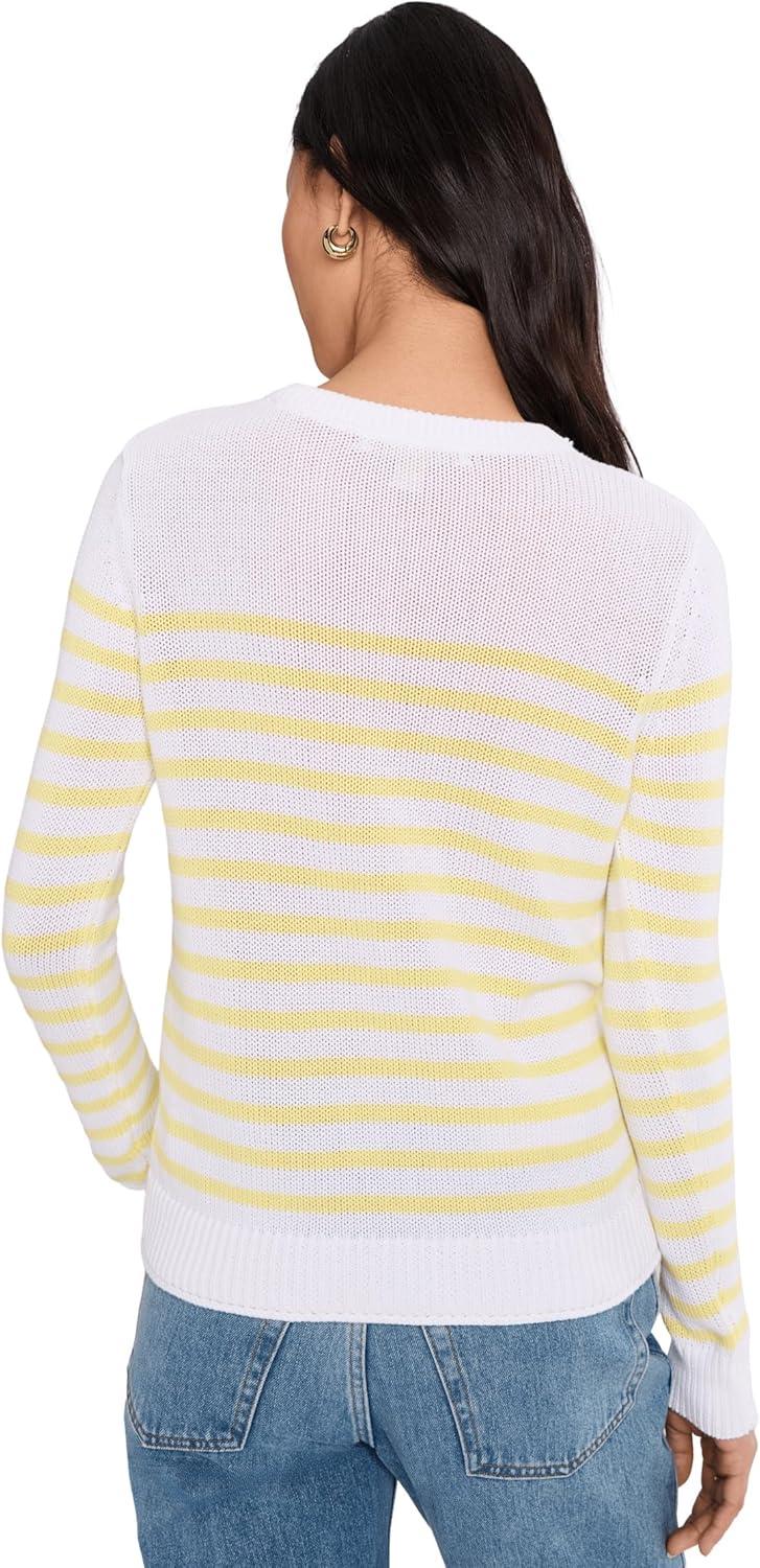image:imageLilly Pulitzer Womens Kelsa SweaterResort White Stay Sunny Embroidery