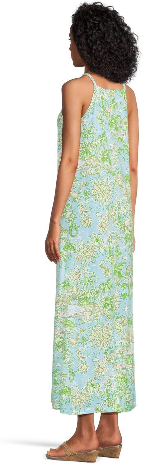 image:imageLilly Pulitzer Womens Kyleigh Maxi DressFresh Water Blue Sunbathers Bliss