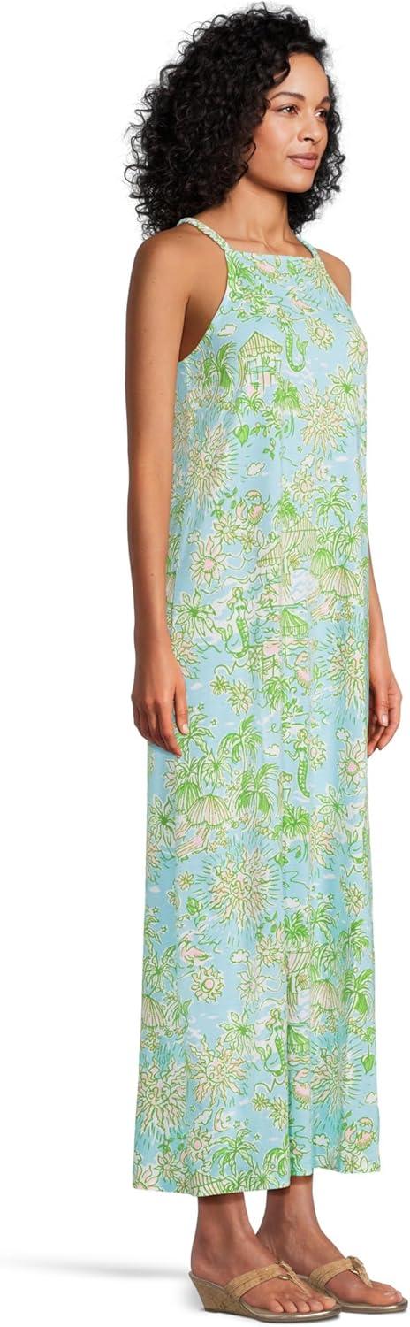 image:imageLilly Pulitzer Womens Kyleigh Maxi DressFresh Water Blue Sunbathers Bliss