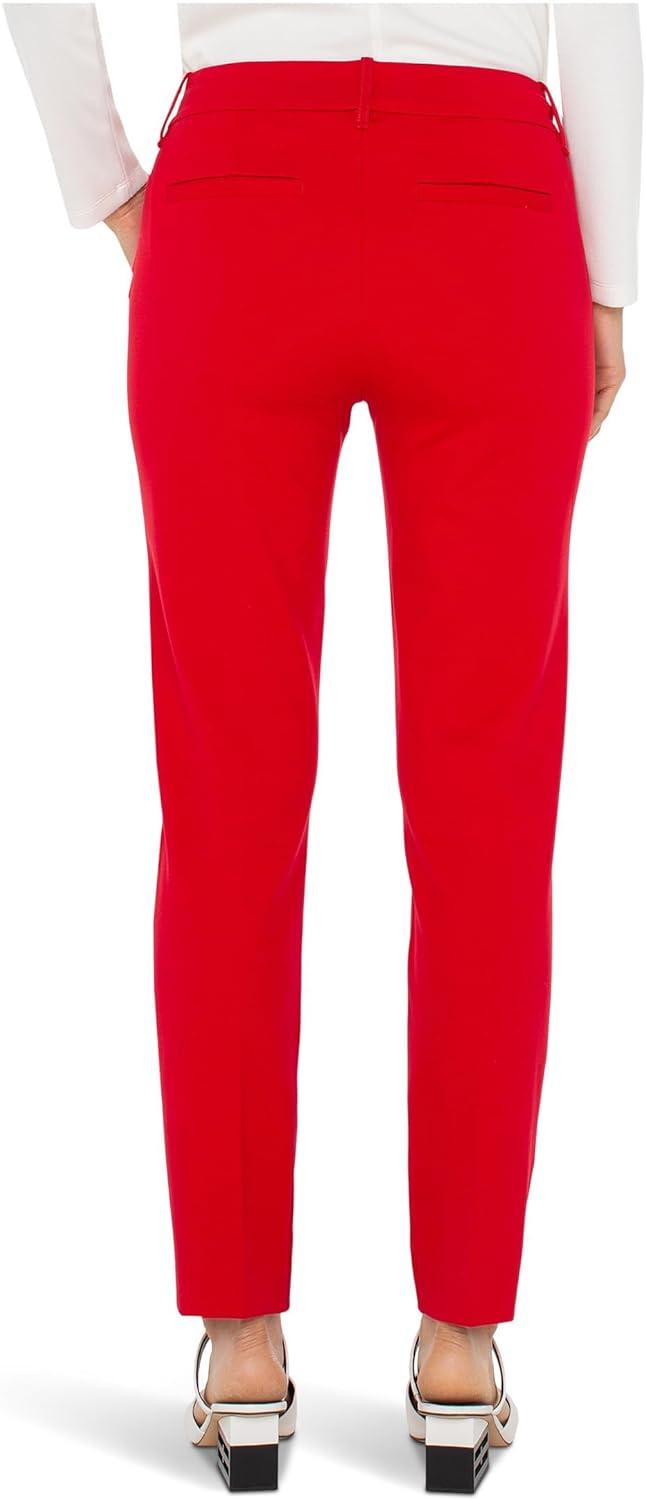 image:imageLiverpool Los Angeles Gemma MidRise Cigarette Trouser 28 InseamTango Red