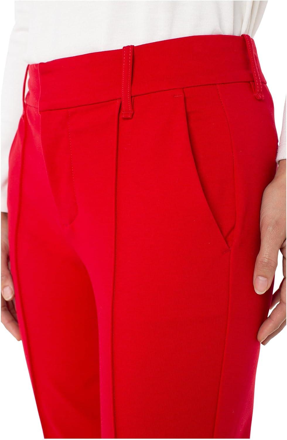 image:imageLiverpool Los Angeles Gemma MidRise Cigarette Trouser 28 InseamTango Red