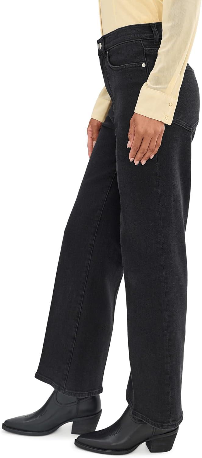 image:imageMadewell Womens The WideLeg Jean in Black FrostBlack Frost