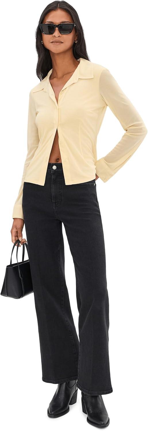 image:imageMadewell Womens The WideLeg Jean in Black FrostBlack Frost