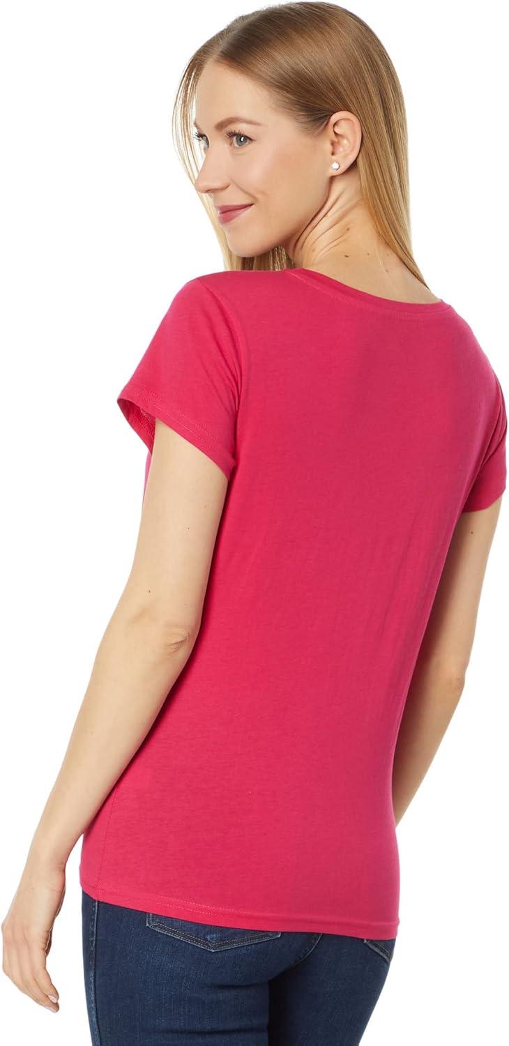 image:imageMetallic Foil TShirt with Slashed Design by US Polo AssnElectric Fuschia