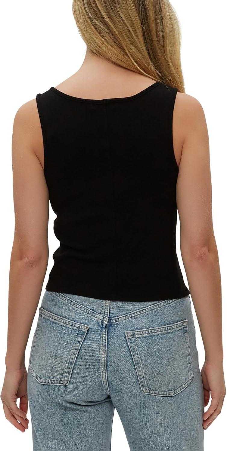 image:imageMichael Stars Womens Sloan VNeck TankBlack