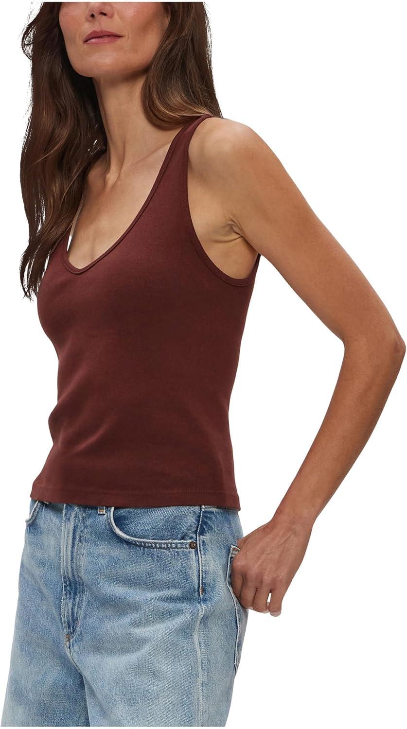 image:imageMichael Stars Womens Sloan VNeck TankEspresso