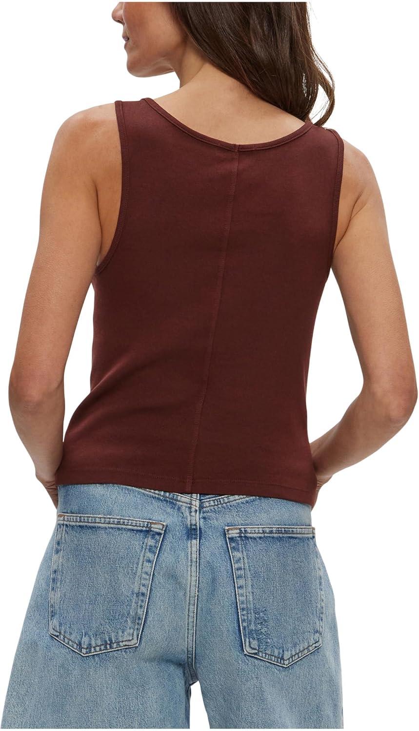 image:imageMichael Stars Womens Sloan VNeck TankEspresso