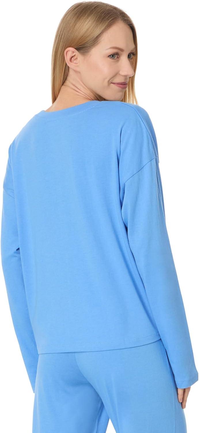 image:imagePJ Salvage womens Cotton Modal Jersey Softee Pajama SetBright Blue Love and Peace