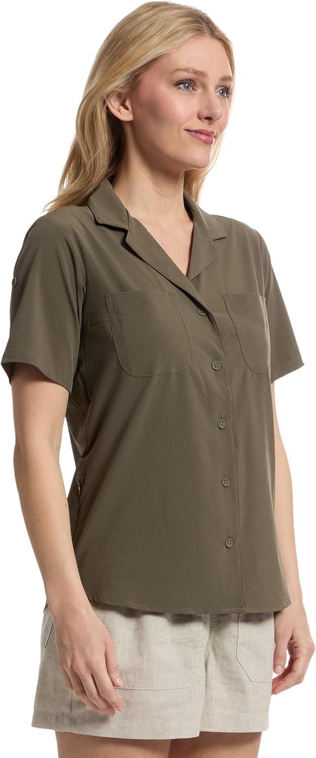 image:imageRoyal Robbins Womens Spotless Evolution Meadow Short SleeveEverglade