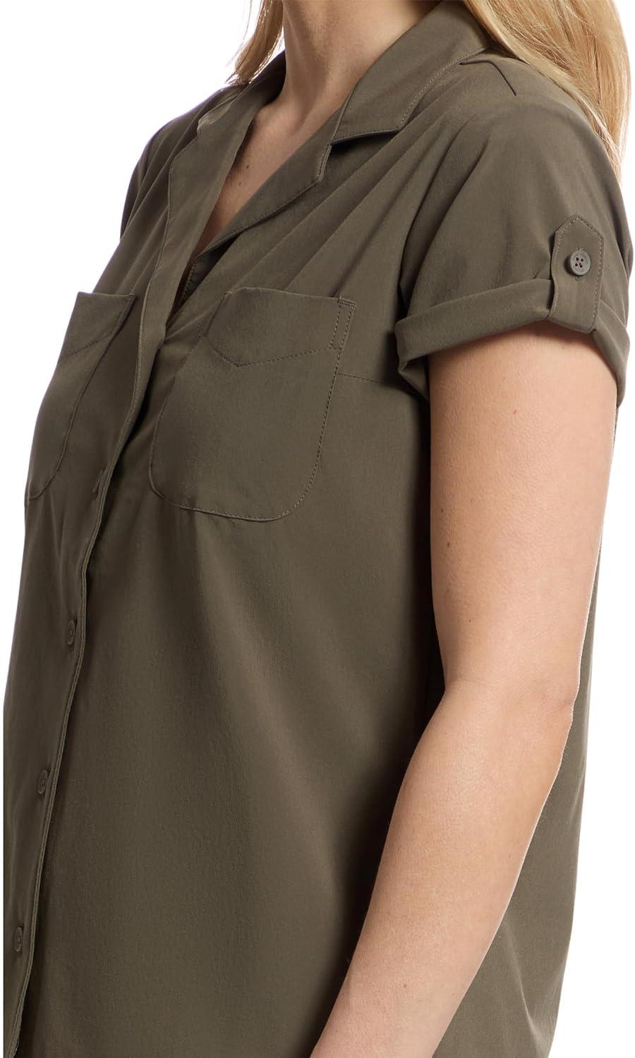image:imageRoyal Robbins Womens Spotless Evolution Meadow Short SleeveEverglade