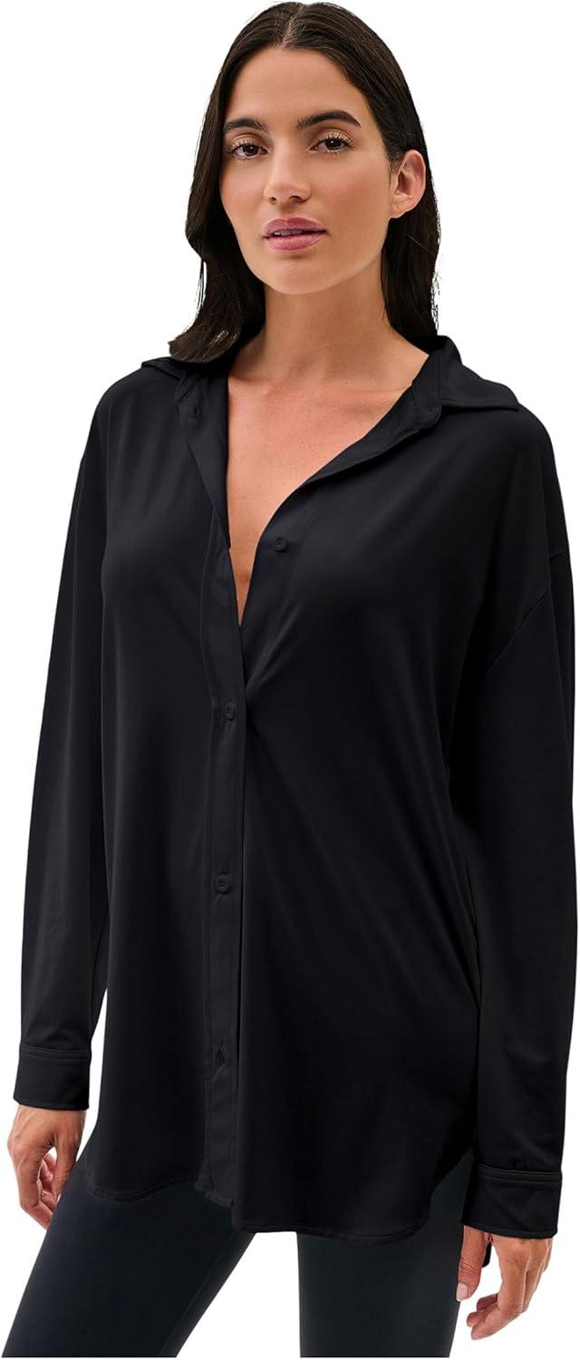 image:imageSPLITS59 Womens Kate Airweight Lite Button DownBlack