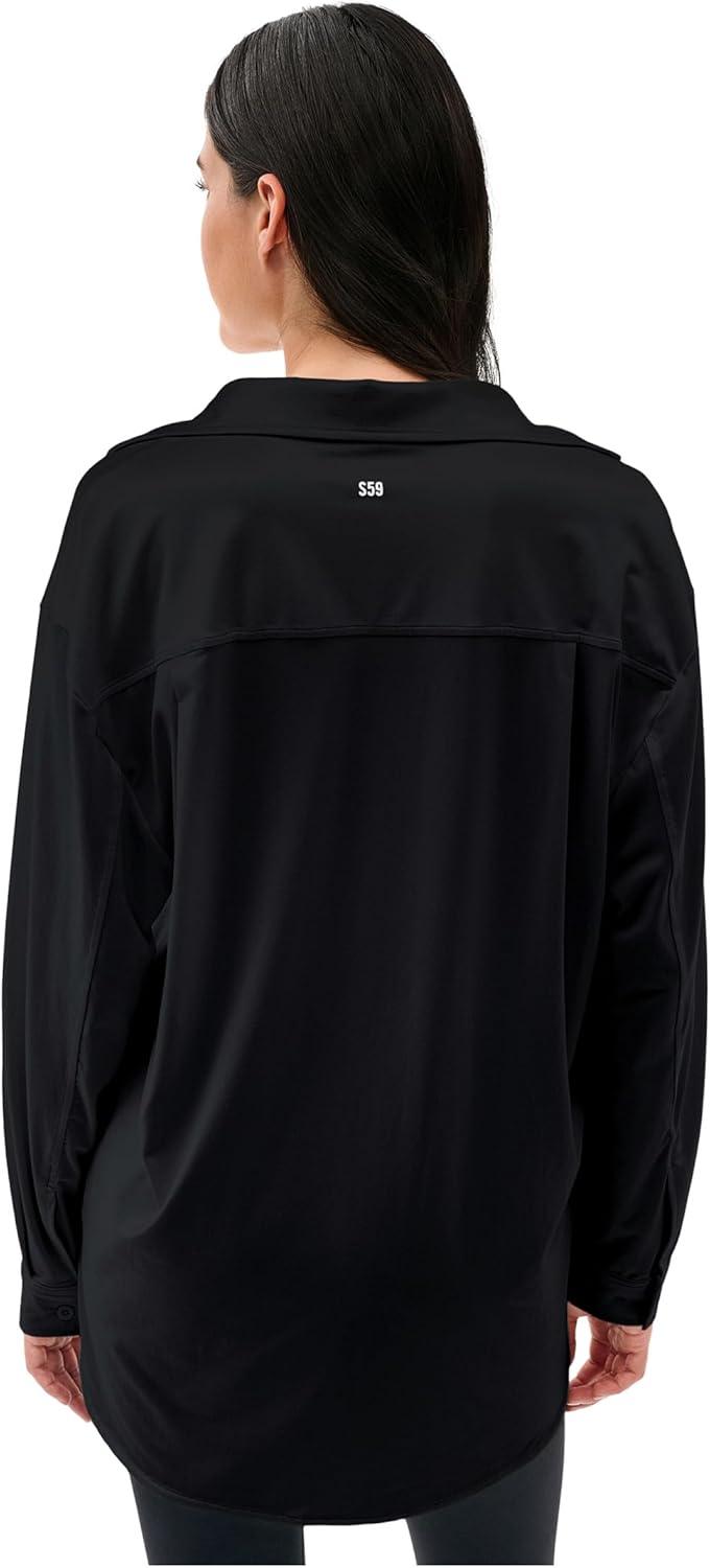 image:imageSPLITS59 Womens Kate Airweight Lite Button DownBlack