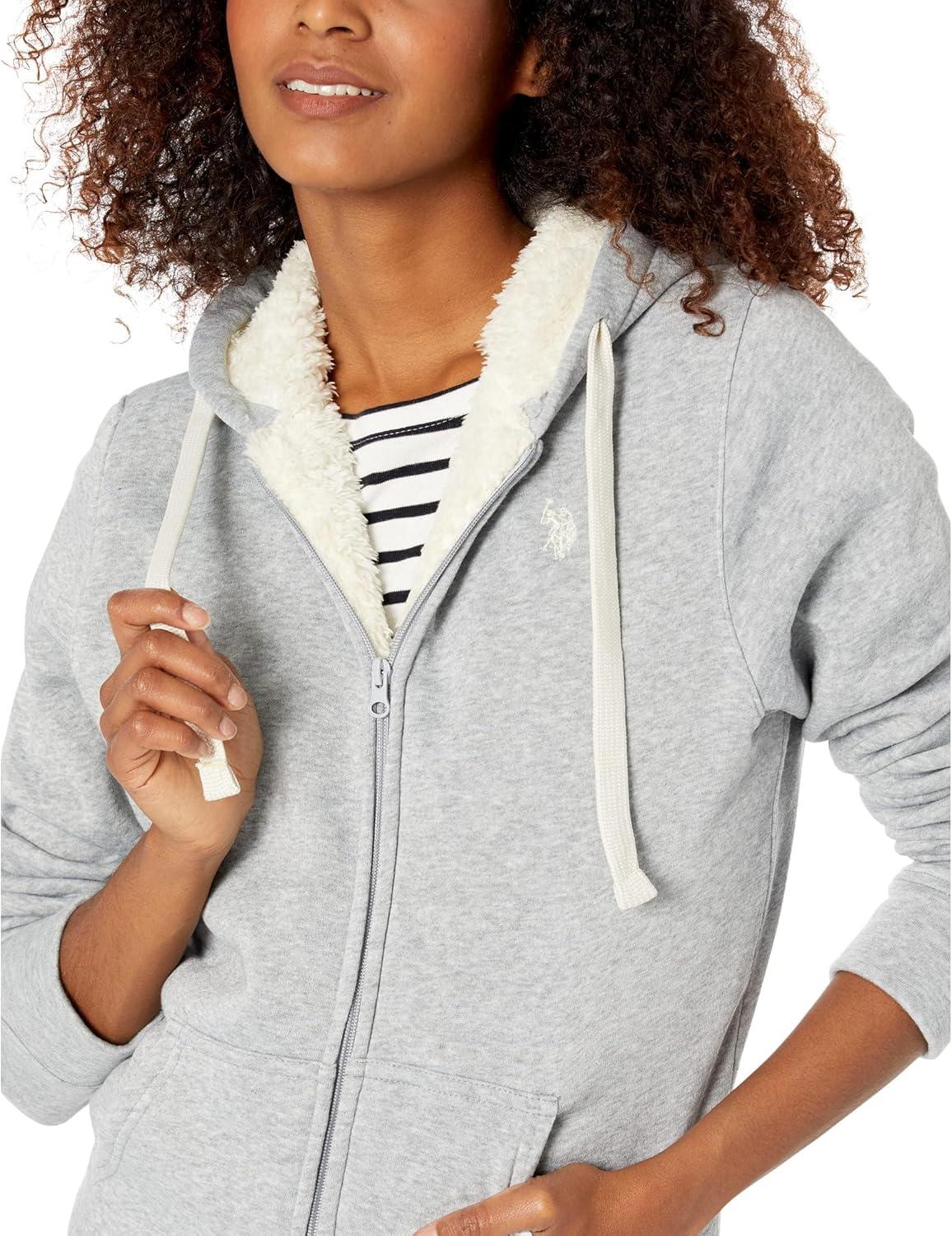 image:imageUS Polo Assn Basic Fleece Hoodie Heather Gray LG