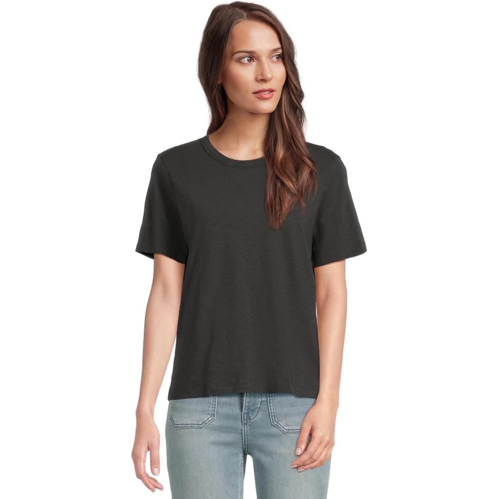 image:imageFaherty Womens Sunwashed Essential TeeWashed Black