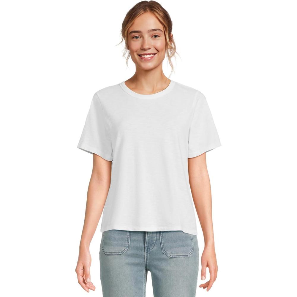 image:imageFaherty Womens Sunwashed Essential TeeWhite
