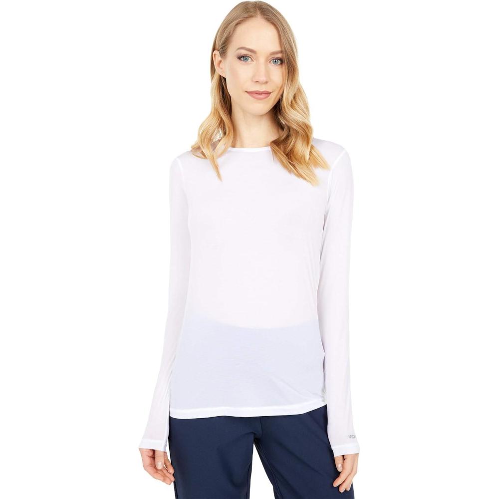 image:imageJamie Sadock Sunsense Crew Neck Top Long Sleeve TShirt for Women  Straight Hemline  Blended Nylon Sugar LG One Size
