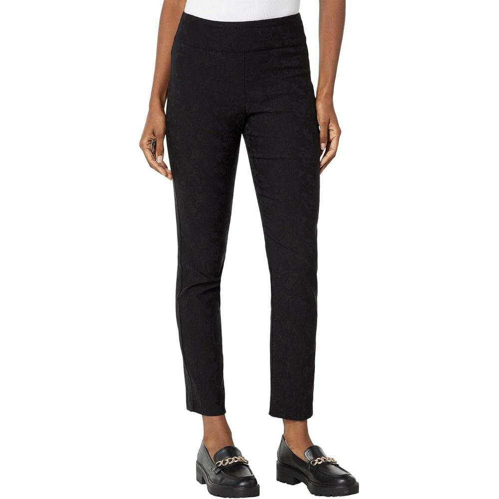 image:imageKrazy Larry Womens Pull on AnkleBlack Flower Jacquard