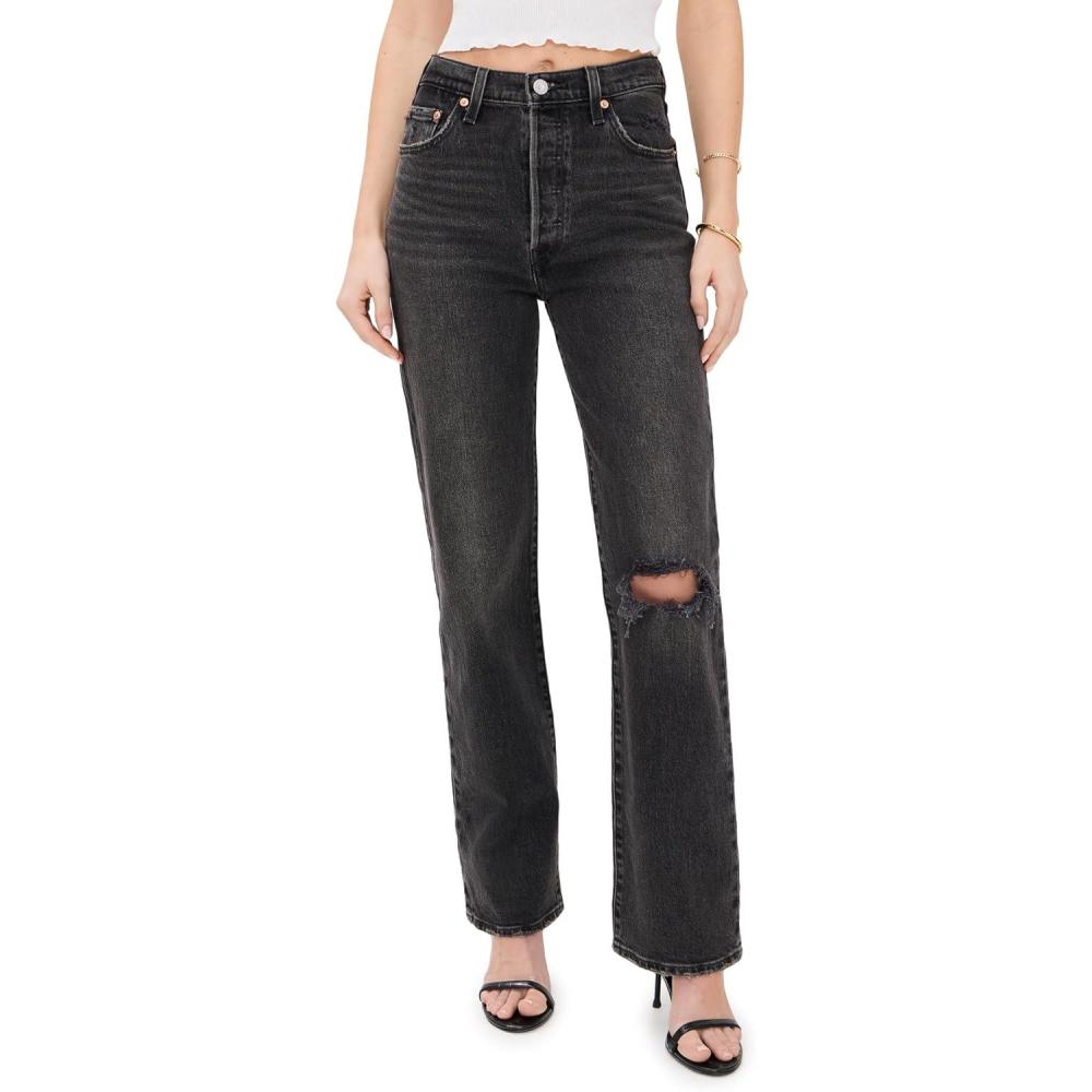 image:imageLevis Womens Ribcage Full Length JeansBroken Sunset