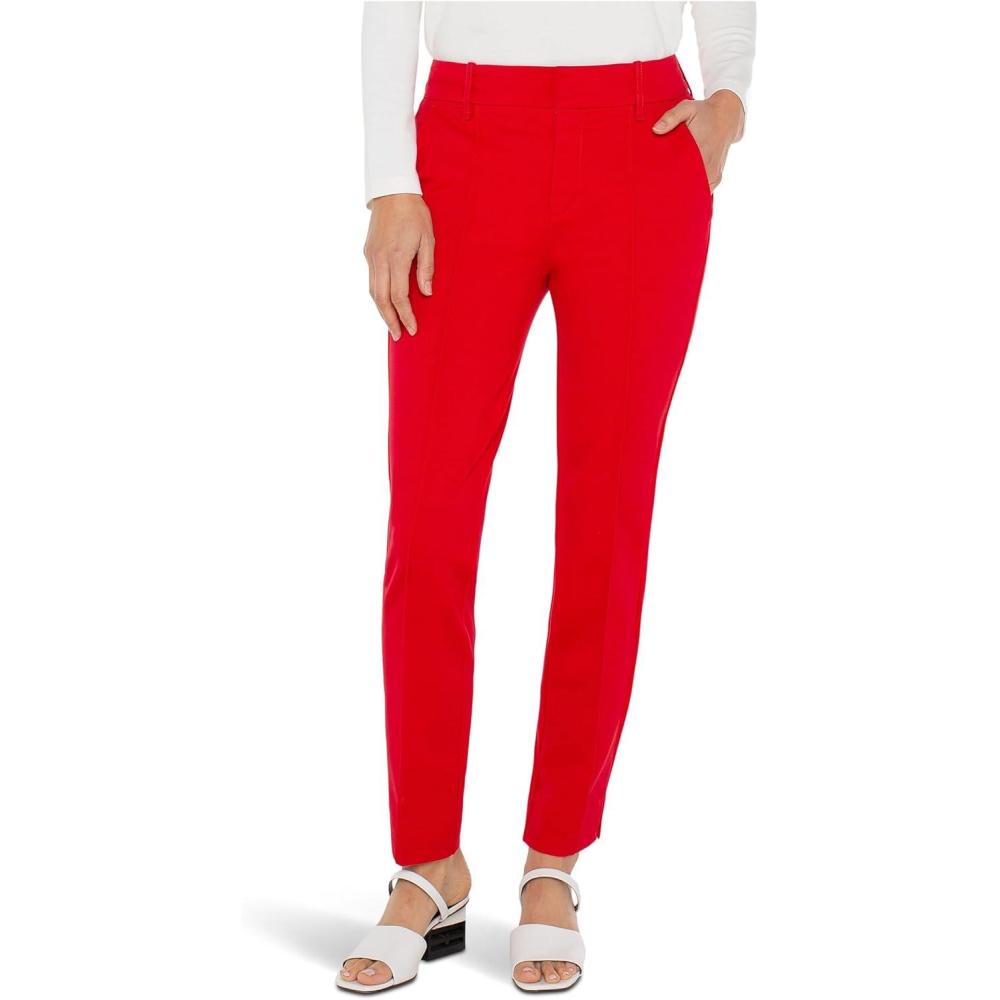 image:imageLiverpool Los Angeles Gemma MidRise Cigarette Trouser 28 InseamTango Red