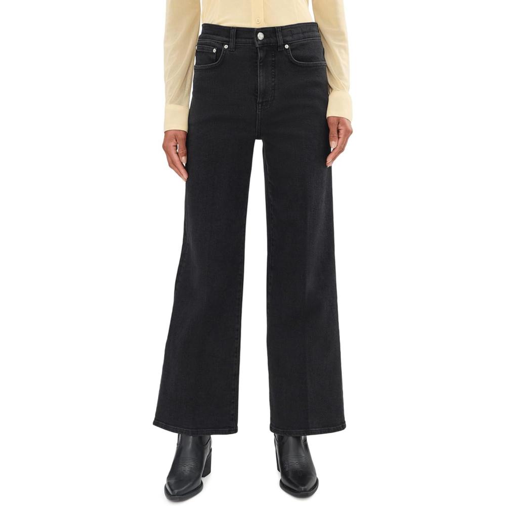 image:imageMadewell Womens The WideLeg Jean in Black FrostBlack Frost
