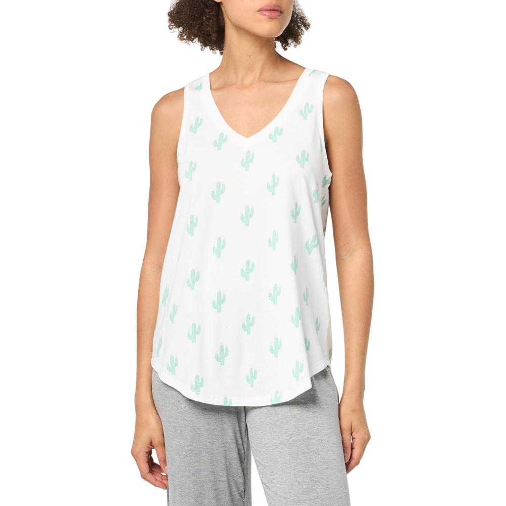 image:imagePJ Salvage Womens Loungewear Playful Prints TankIvory