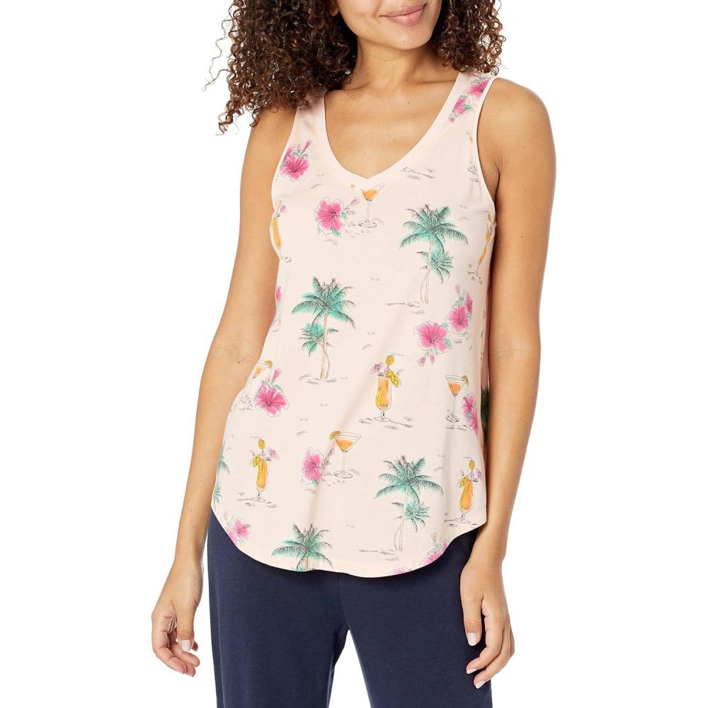 image:imagePJ Salvage Womens Loungewear Playful Prints TankPink Dream