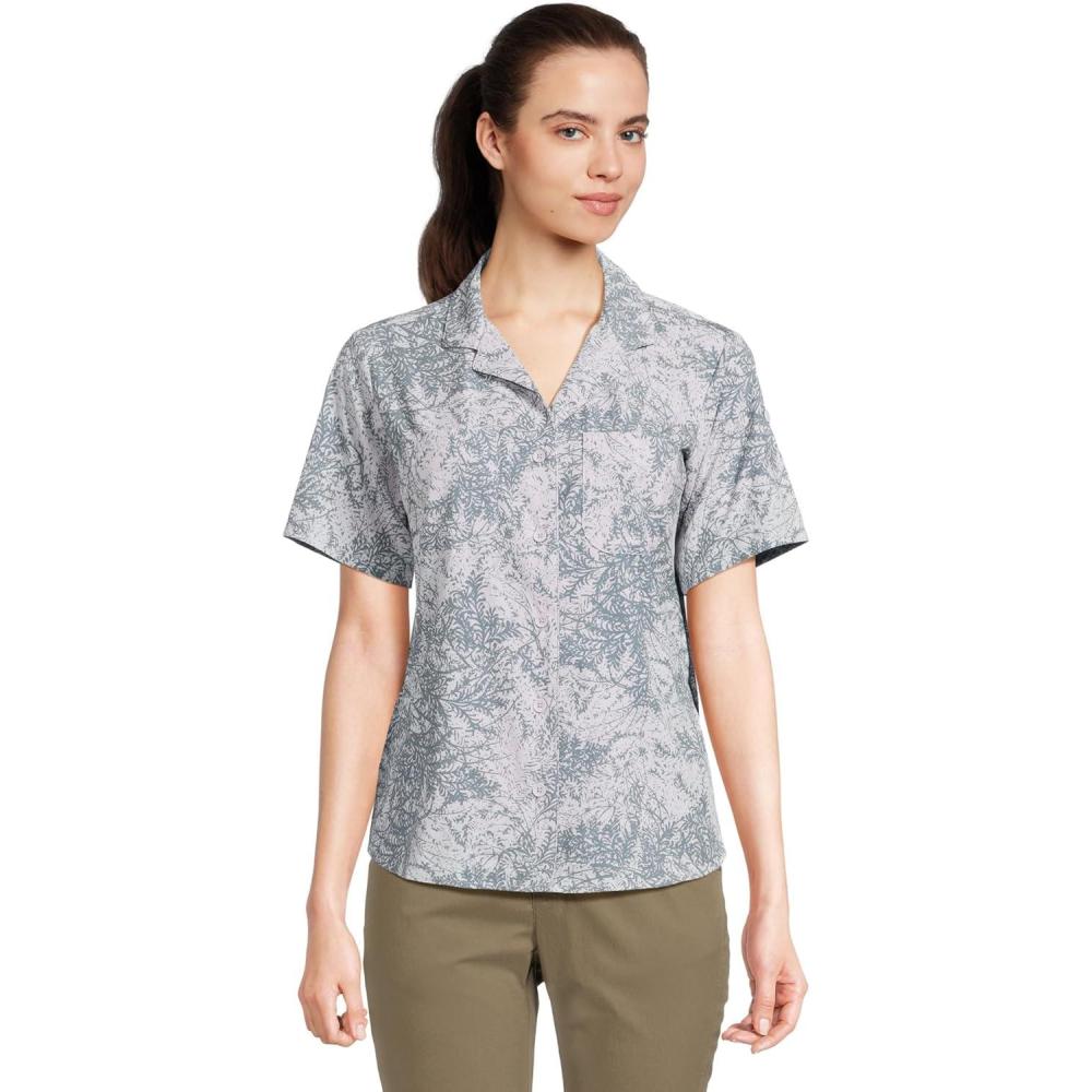image:imageRoyal Robbins Womens Spotless Evolution Meadow Short SleeveThistle Fern Print