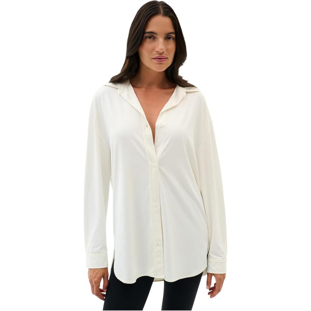 image:imageSPLITS59 Womens Kate Airweight Lite Button DownWhite