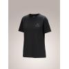 Arc’teryx Kragg SL Cotton Emblem Crew SS Women’s | Soft Cotton Climbing Tee with a Chest Graphic(Black)