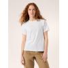 Arc’teryx Kragg SL Cotton Emblem Crew SS Women’s | Soft Cotton Climbing Tee with a Chest Graphic(White Light)