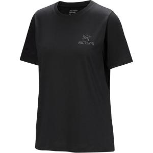 Arc’teryx Kragg SL Cotton Emblem Crew SS Women’s | Soft Cotton Climbing Tee with a Chest Graphic(Black)