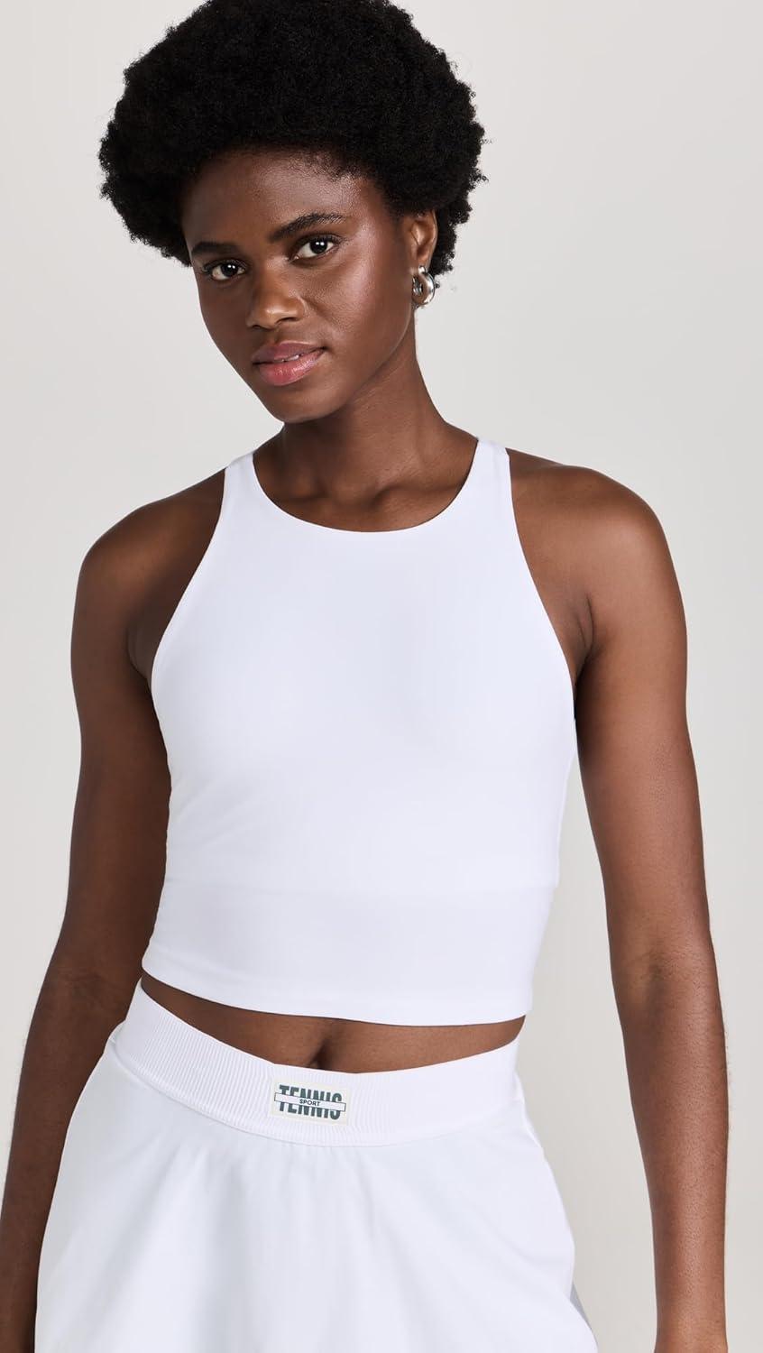 image:imageBeyond Yoga Womens Spacedye Refocus Cropped TankCloud White