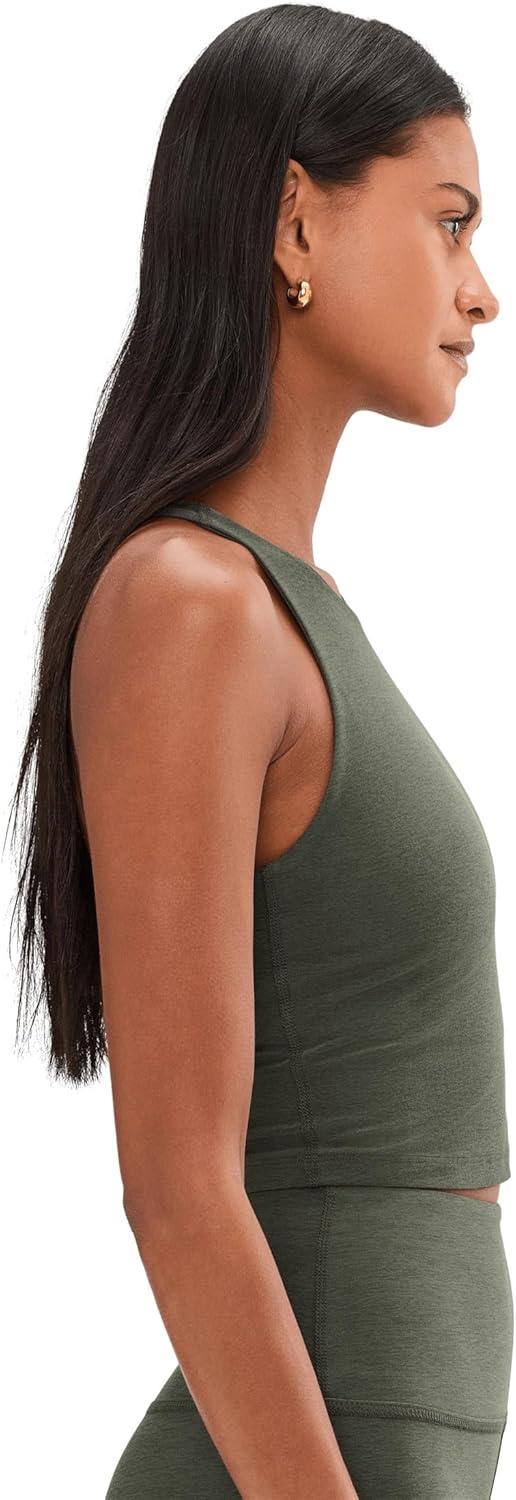 image:imageBeyond Yoga Womens Spacedye Refocus Cropped TankDusty Forest Heather