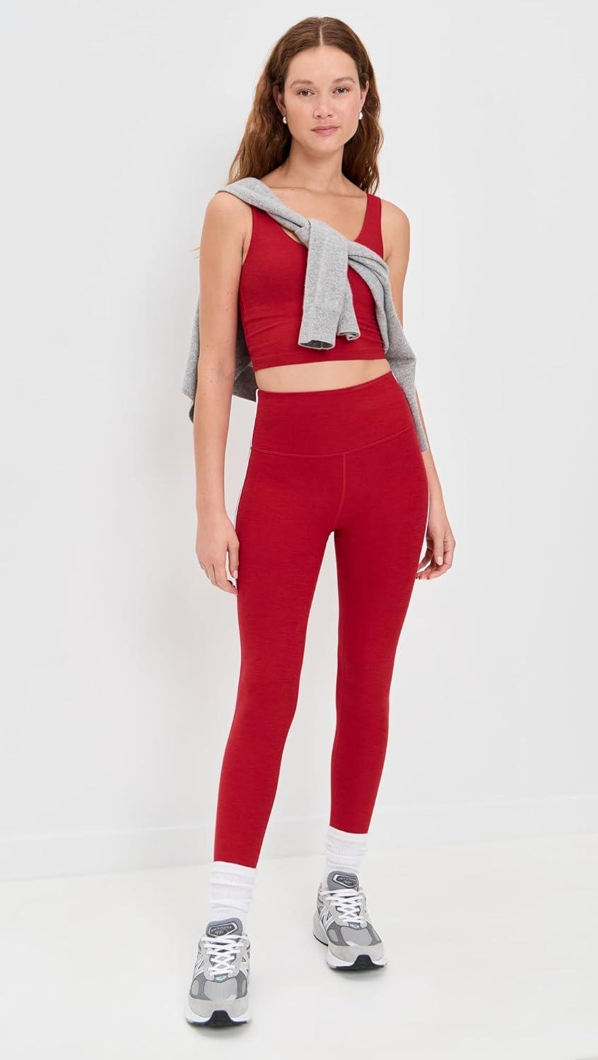 image:imageBeyond Yoga Womens Spacedye Refocus Cropped TankHolly Red Heather