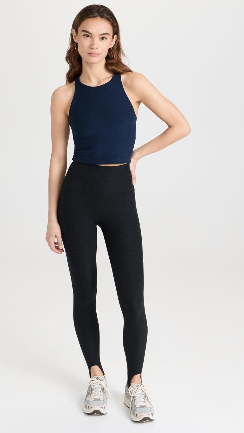 image:imageBeyond Yoga Womens Spacedye Refocus Cropped TankNocturnal Navy