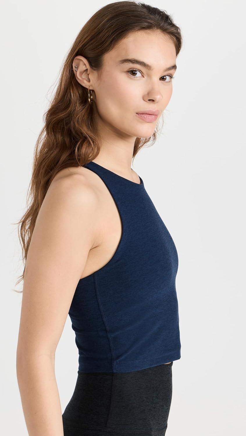 image:imageBeyond Yoga Womens Spacedye Refocus Cropped TankNocturnal Navy