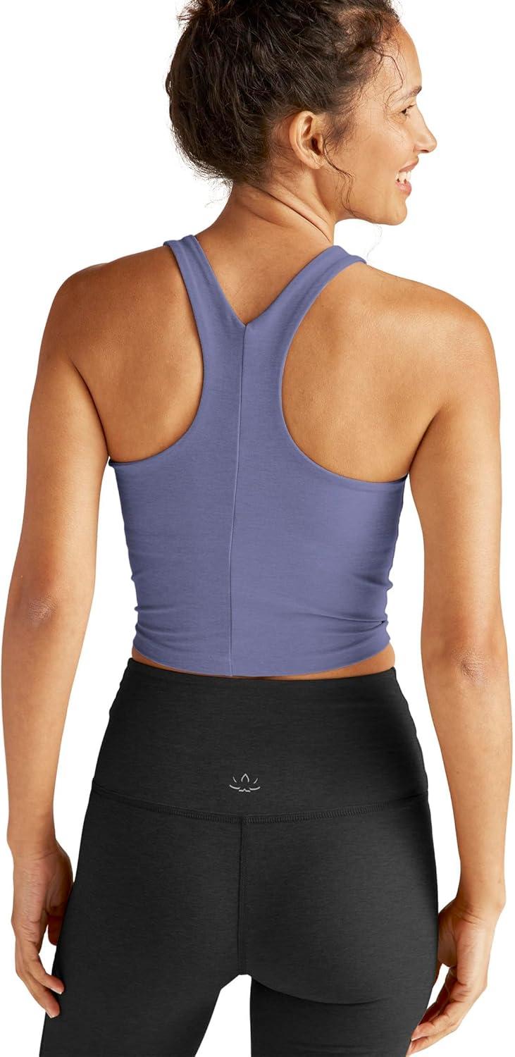 image:imageBeyond Yoga Womens Spacedye Refocus Cropped TankPeriwinkle Cloud Heather