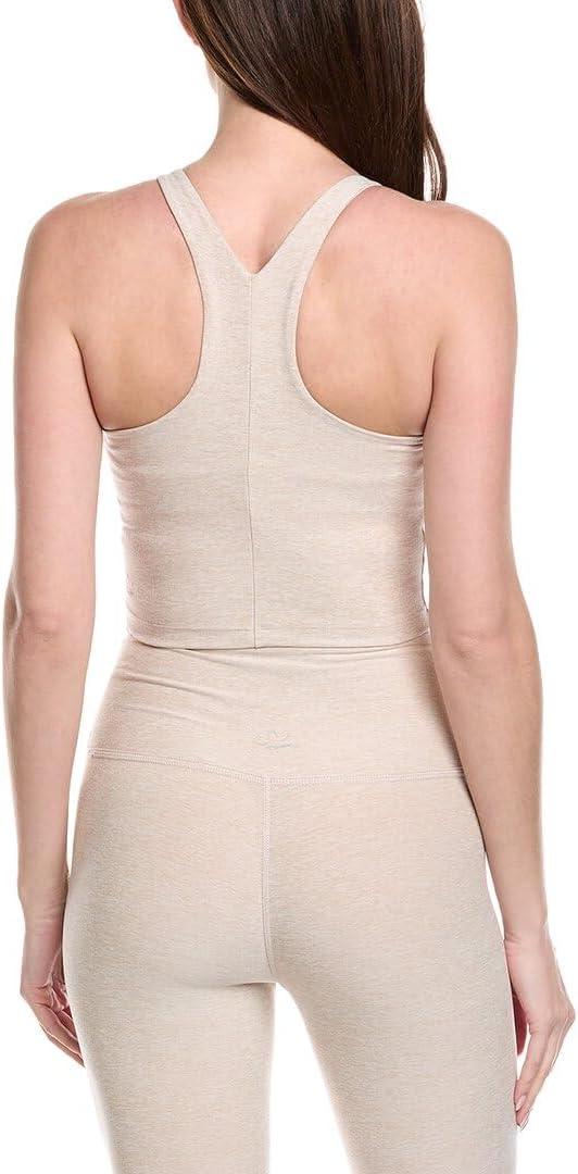 image:imageBeyond Yoga Womens Spacedye Refocus Cropped TankSand Swept Heather