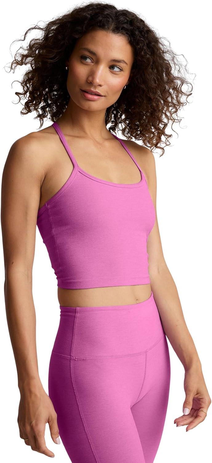 image:imageBeyond Yoga Womens Spacedye Refocus Cropped TankSunset Violet Heather