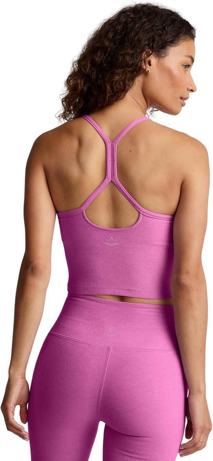 image:imageBeyond Yoga Womens Spacedye Refocus Cropped TankSunset Violet Heather
