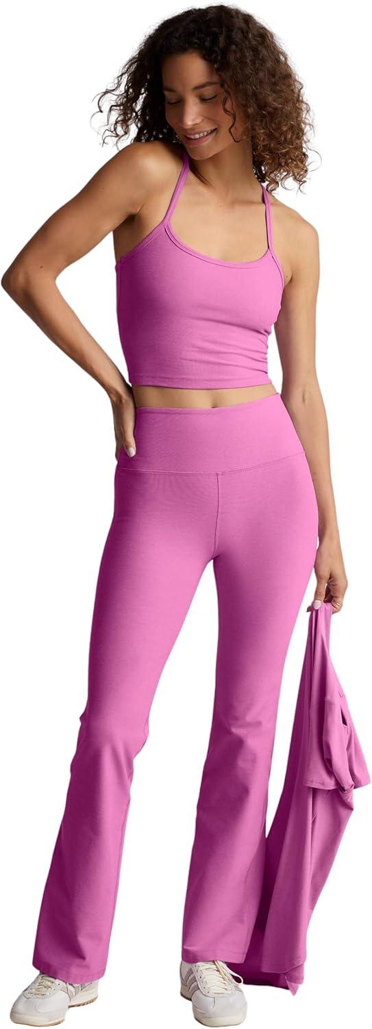 image:imageBeyond Yoga Womens Spacedye Refocus Cropped TankSunset Violet Heather