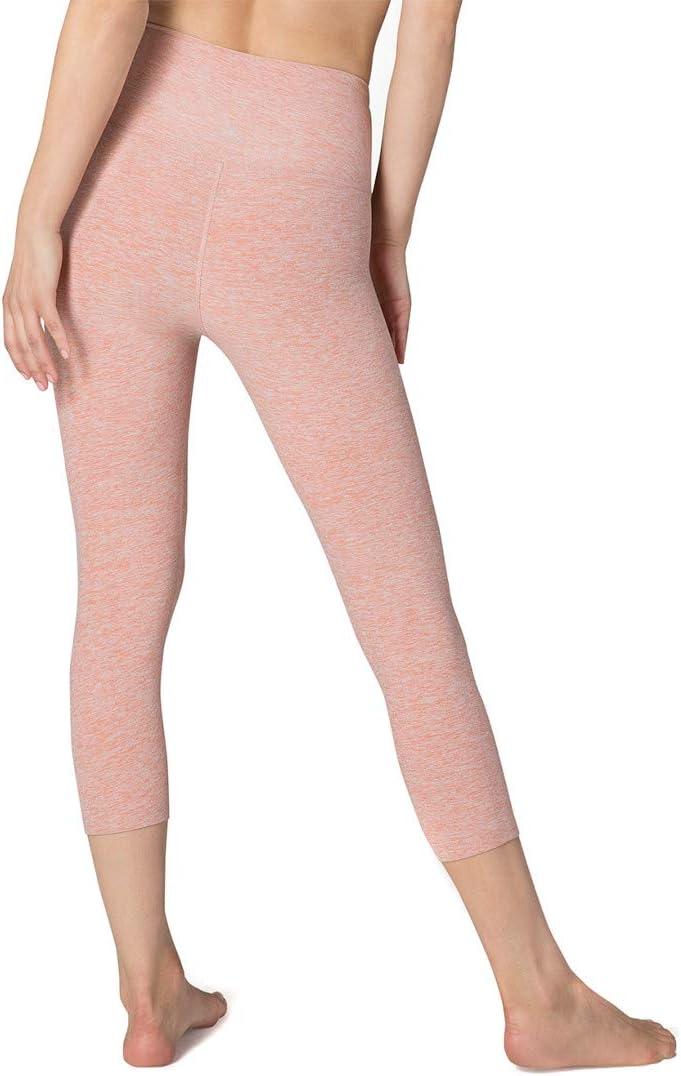 image:imageBeyond Yoga Womens Spacedye Walk and Talk High Waisted Capri LeggingRainwash Pink Shell