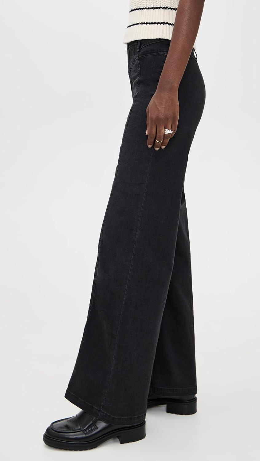 image:imageFree People Womens Libre Wide Leg JeansCafe Noir