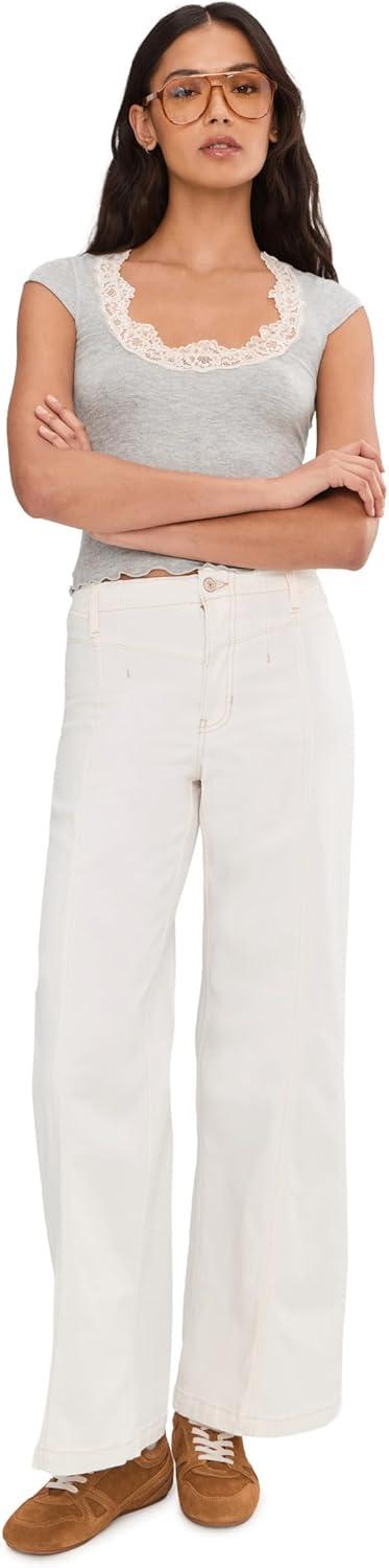image:imageFree People Womens Libre Wide Leg JeansIsland Lights
